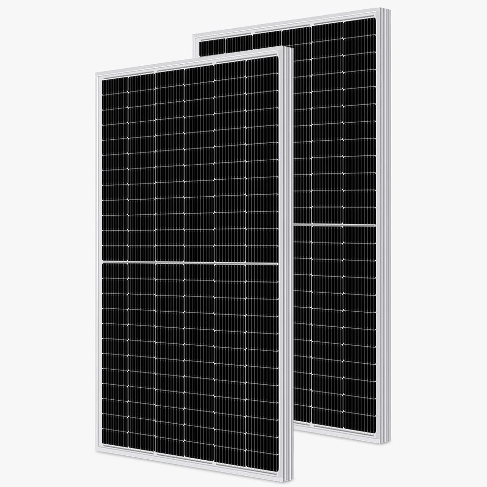 monocrystal bifacial solar panel 440w 450W 460w half cell MBB 24V panel solar USA Stocking for US market