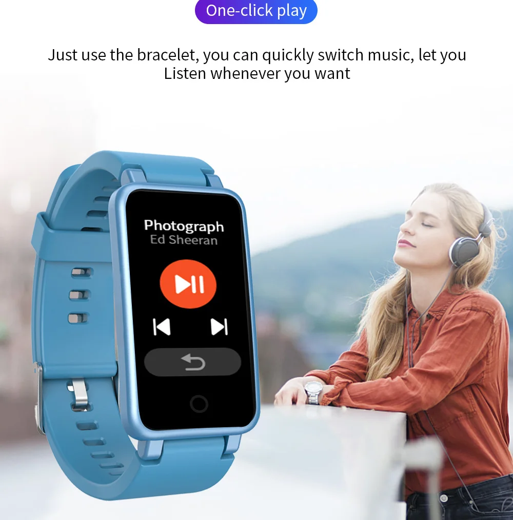 Health Smart Wristband Heart Rate Monitor Blood Pressure IP67 Waterproof Men Women Physical Fitness Activity Tracker Watch