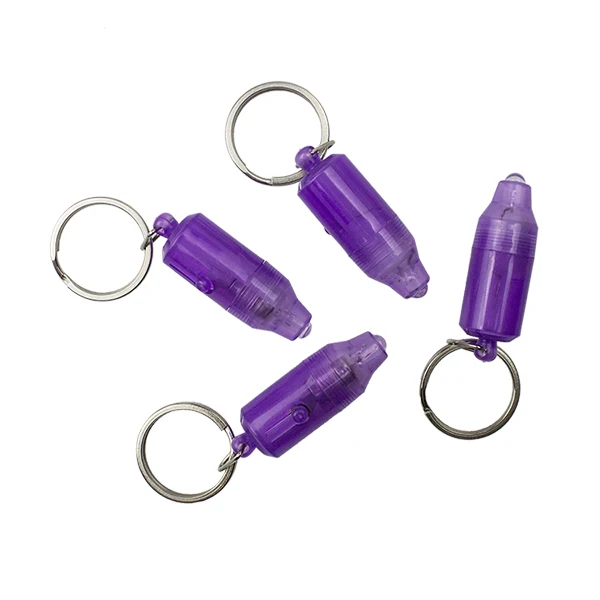 2020 new arrivals Custom logo bullet UV light led keychain,Wholesale cheap factory price promotion flashlight led key holder