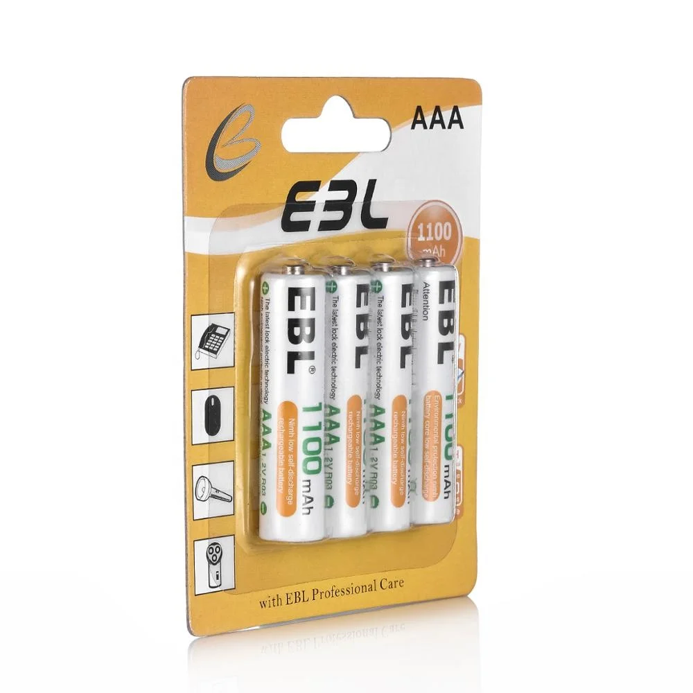 EBL High Power AAA Size Rechargeable Battery 1100mAh 1.2V NIMH Battery