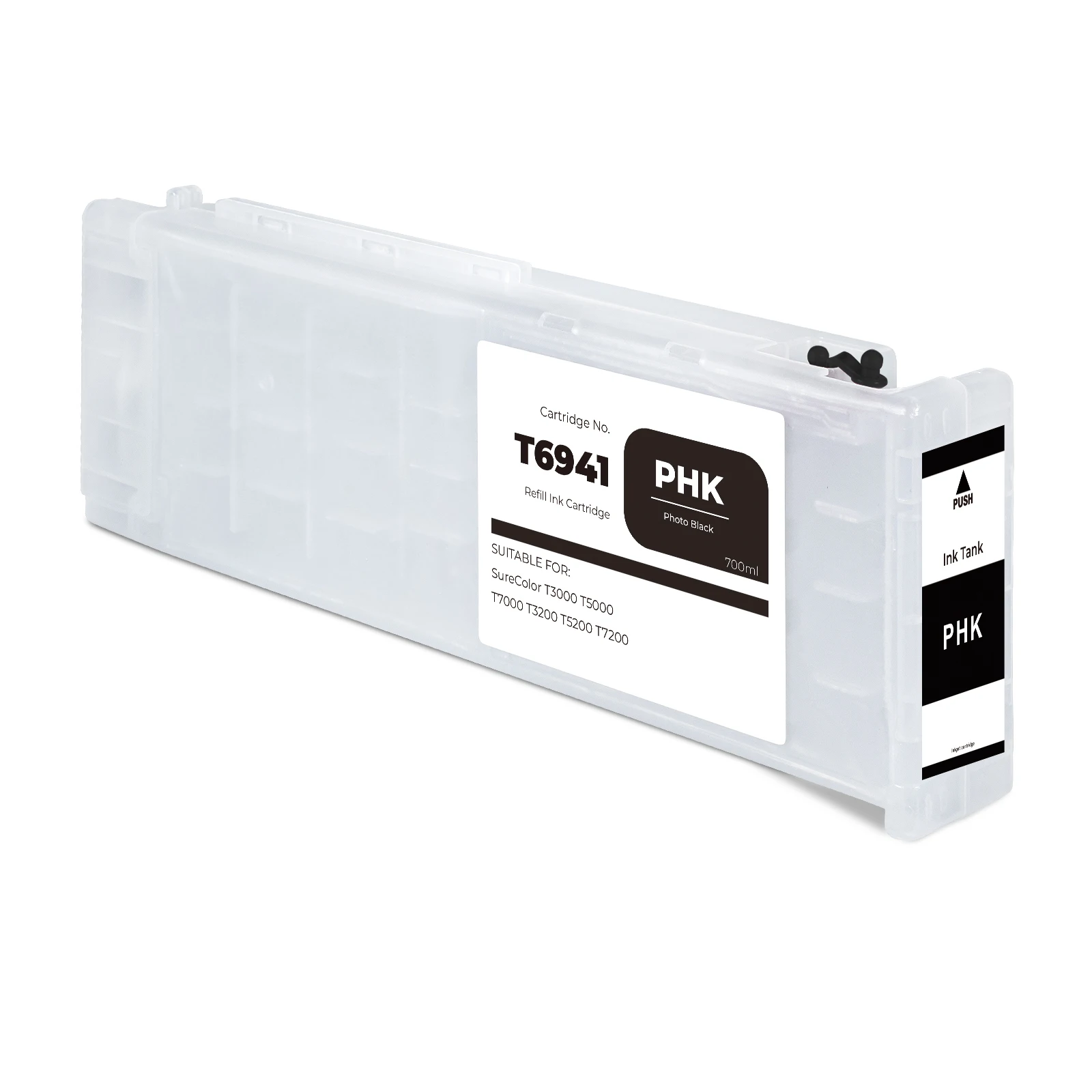 Refillable pigment Ink cartridge 5 colors 700ml for Epson Surecolor T3070 5070 3270 3200 5200 5000 printer