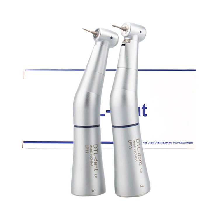 China dental supplies dental contra angle 1:1 low speed handpiece use with electric micromotor led fiber optic handpiece