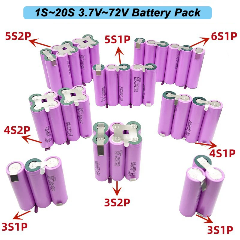Li Ion Battery Cell 18650-2200mah 2000mAh 2200mah 2500mAH 2550mah 2600mAh 3000mah 3500mah 3C Lithium Batteries 18650 5C 2500mah