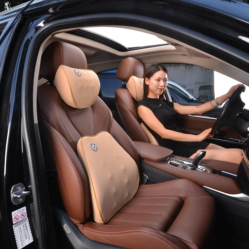 Подголовник автомобильного сиденья, модная Подушка с эффектом памяти, подушка для поддержки головы и шеи, подушка для поддержки поясницы автомобильного сиденья, подушка для поддержки шеи, модная подушка