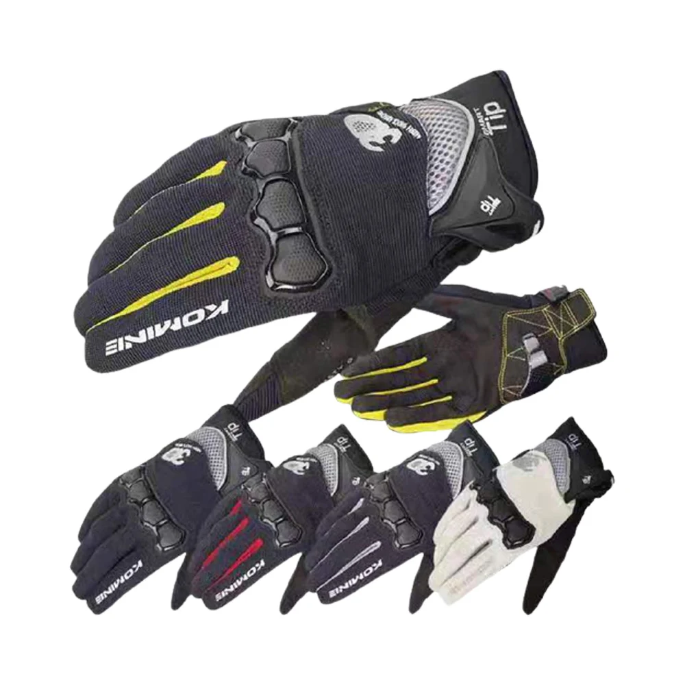 KOMINE GK162 Motorcycle Gloves Locomotive Riding Racing Off-road Anti-fall Gloves GK-162 Motorcycle Four Seasons Unisex Gloves