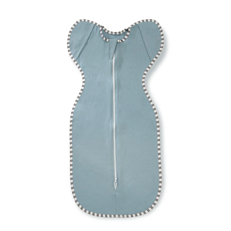 Soft Breathable Cotton Swaddle Blanket Zipper Easy Zip Wrap Transition Newborn Baby Printed Technique Baby Girls Boys Sleep
