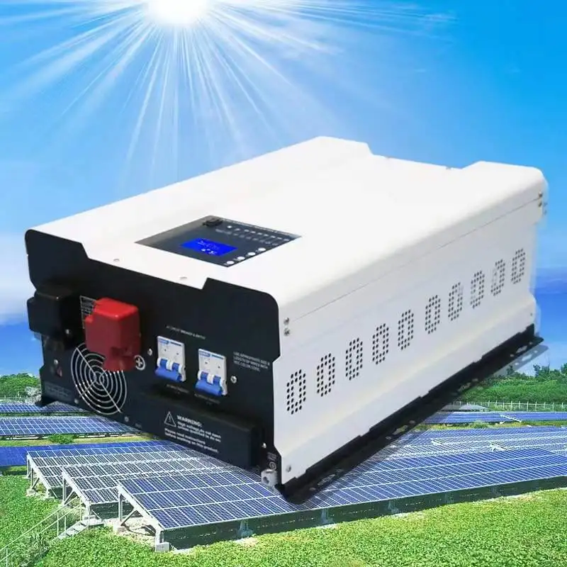 DC 48V 96V AC 110V 220V 6KW 8KW 10 kw12 kw разгрузочный Гибридный инвертор с разделенной фазой 100A 120A 200A MPPT Солнечное зарядное устройство