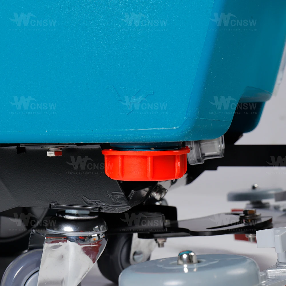 OR-V5 (Z) walk behind ceramic tile floor scrubber machine battery chargers dryer in public area