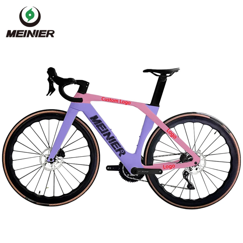 sell hot cakes carbon frame road bike carbon fiber bike frame disc Fully hidden Road bike 24 speed disc brake racing