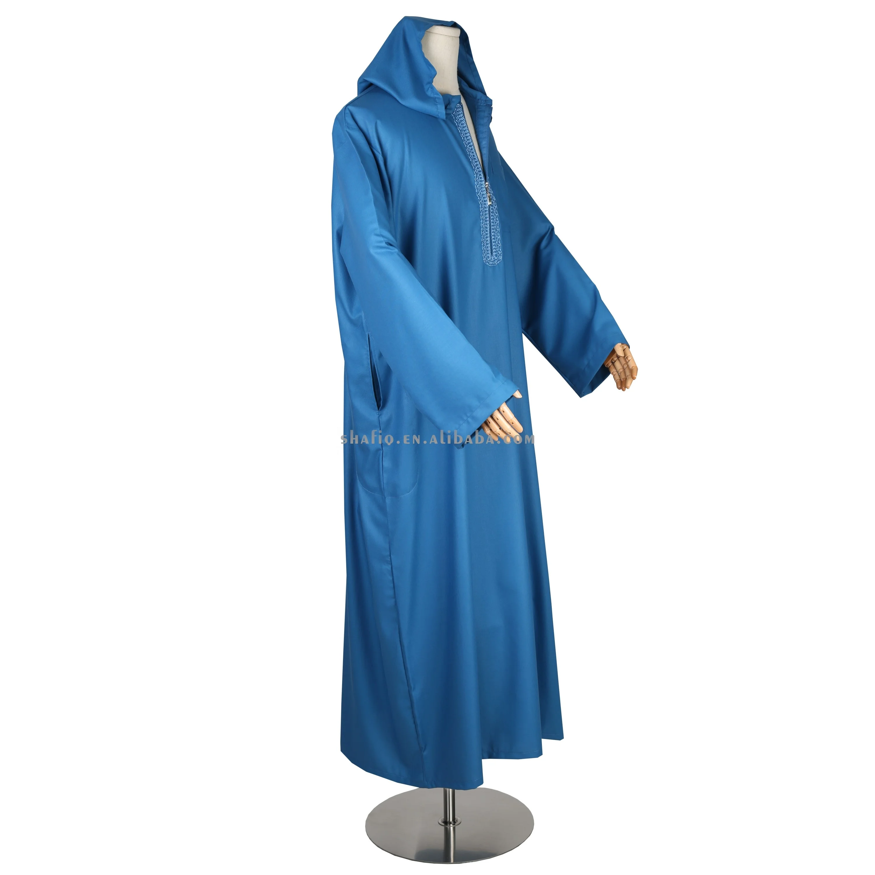 Summer Fresh Design Authentic Ikaf Arabic Jubba Abaya Ethnic Islamic Clothing Moroccan Thobe Kaftan Muslim Dress Praying