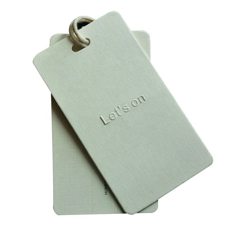 China Factory clothing accessories Direct Price  high quality clothing hang tag custom logo garment hang tag for clothes