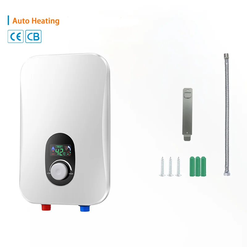 High quality customized 7500W Touch Control Instant water heater tankless for Shower Bathroom Kitchen Hotel