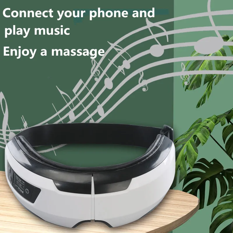 Eye Massage Machine Music Wireless Vibration Heat Eye Massager Foldable Electric Smart Eye Mask Massager