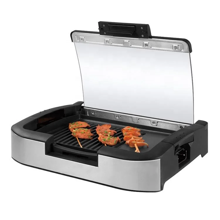 Professional Removable Plate Griddle No Smoke Indoor Barbecue Electric Grills