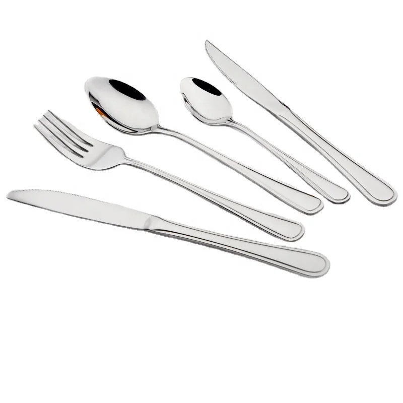 knife spoon fork tea spoon Manufacturer Wholesale Stainless Steel Simple design stainless steel best tableware set