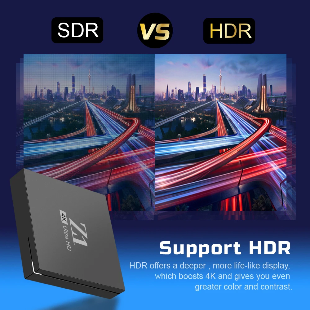 2024 customize Hight quality Z1 Smart TV Box 4K Android 11 2.4G+5G with IPTV APK