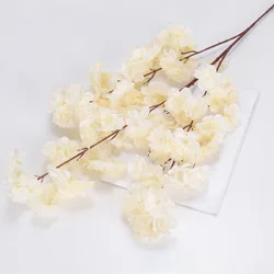 New Fashion real touch long silk bouquet flowers artificial decorative cherry blossom branches ceiling hanging artificial flower