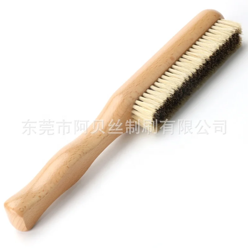 Wholesale Cheap Long Handle Cleaning Duty Beechwood Boar Bristle Wooden Handle Door Window Clothes Cleaning Brush