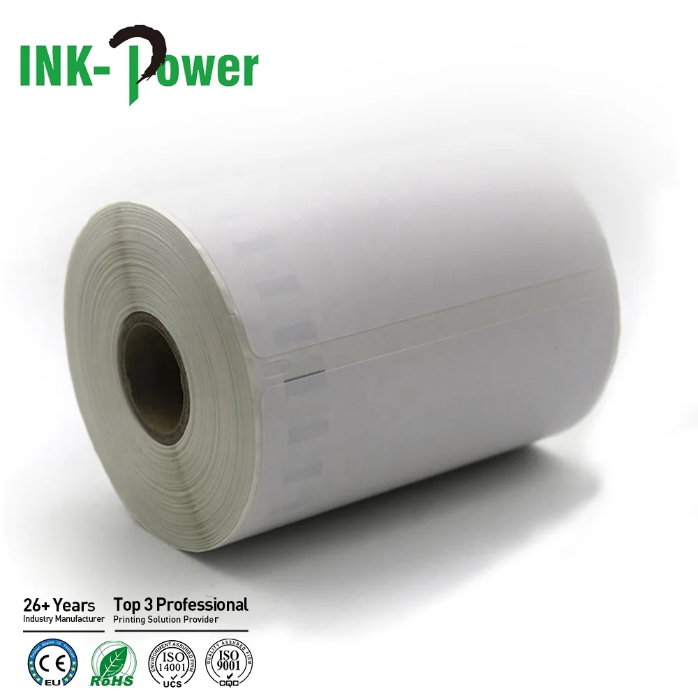 INK-POWER Compatible 4XL S0904980 4XL/S0904980 Black on White Self Adhesive Thermal Paper Label Roll for DYMO Printer