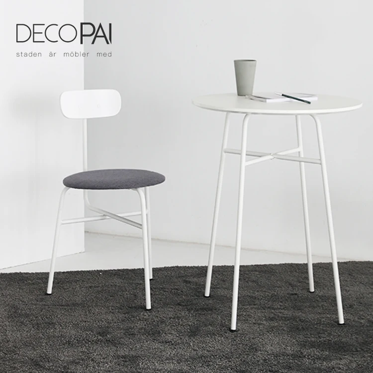 HPL top metal frame dining table side table  for cafe restaurant dining room