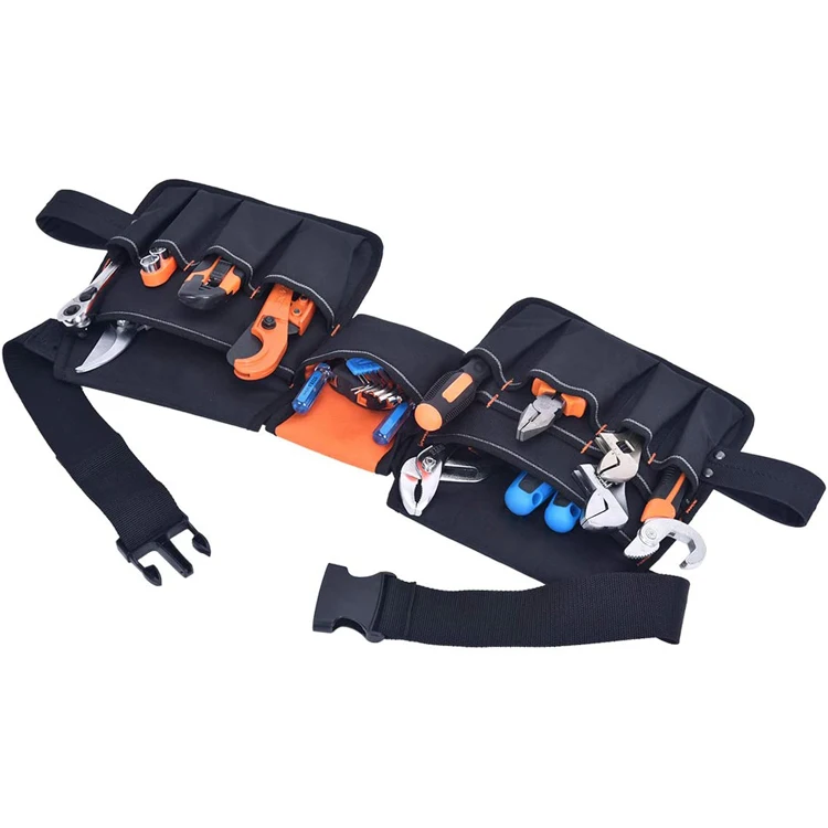 Professional Heavy Duty Tool Pouch Belt Bag for Carpenters, Electrician
