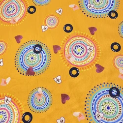 Custom no moq digital printing 100% polyester stretch printed knitted bullet fabrics for women clothing