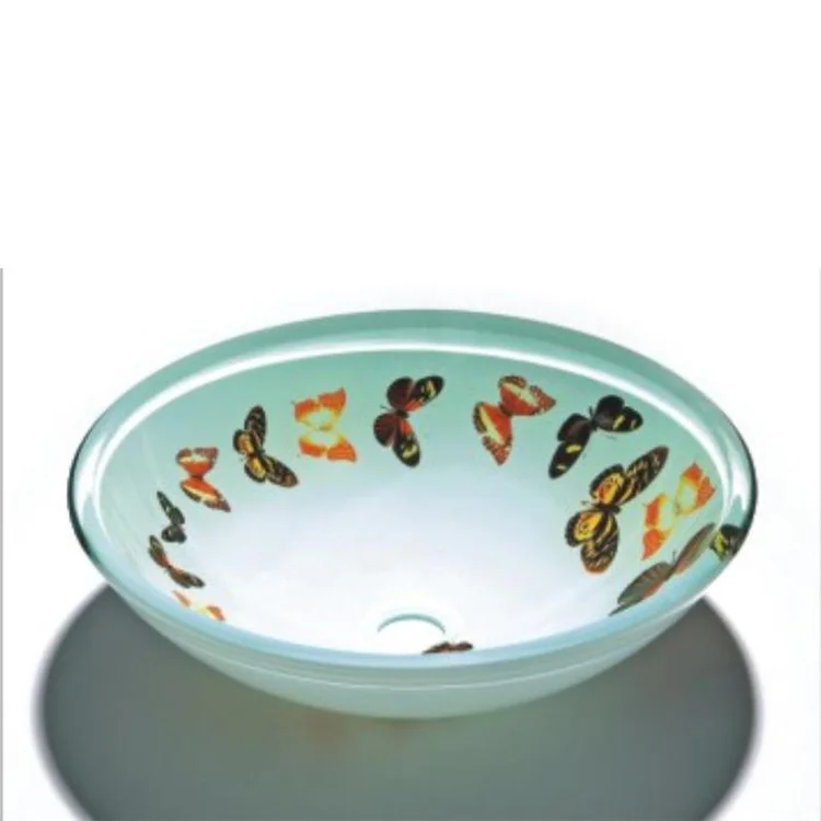 Chinese wholesale distributors Modern design hangzhou painting glass basins