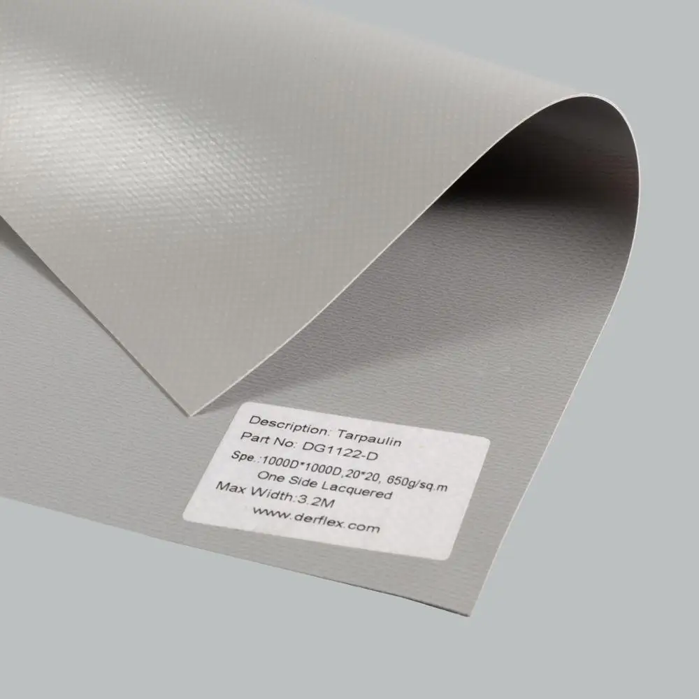 China canvas plastic pvc coated tarpaulin factory