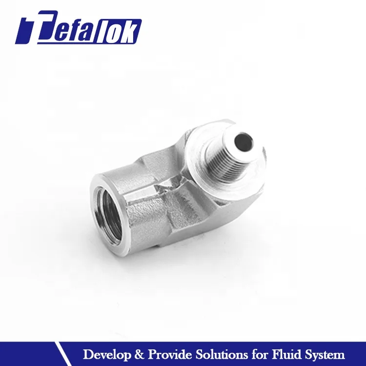 20000psi High Pressure Female To Male Elbow Pipe Fittings Stainless Steel Pneumatic Ferrule Welding Elbow