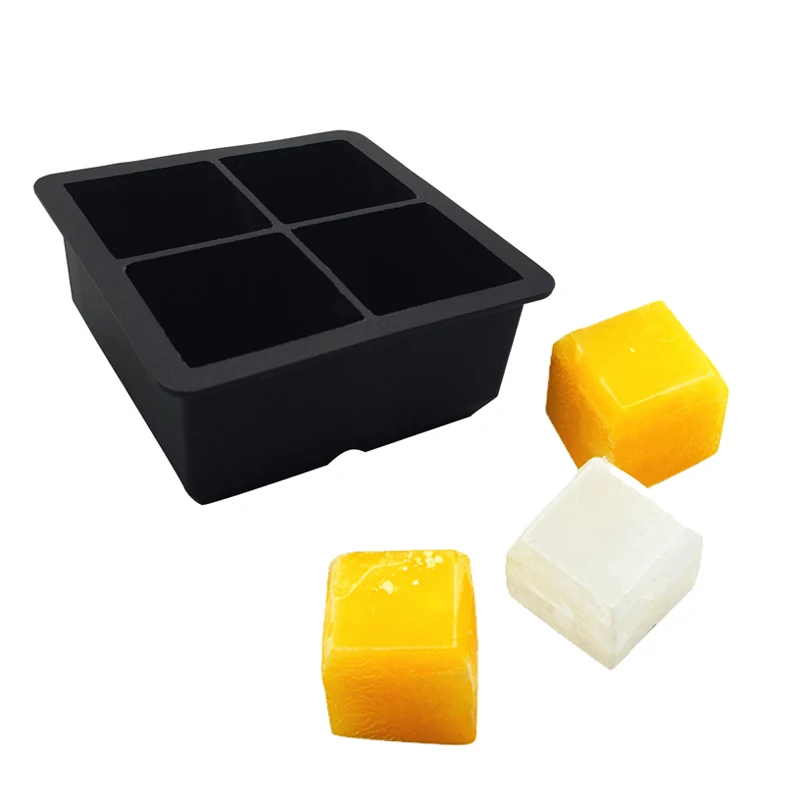 Portable Giant Mini Whiskey Food Grade Flexible Top Seller Silicone Round Honeycomb Bin With Lid Ball Ice Cube Tray