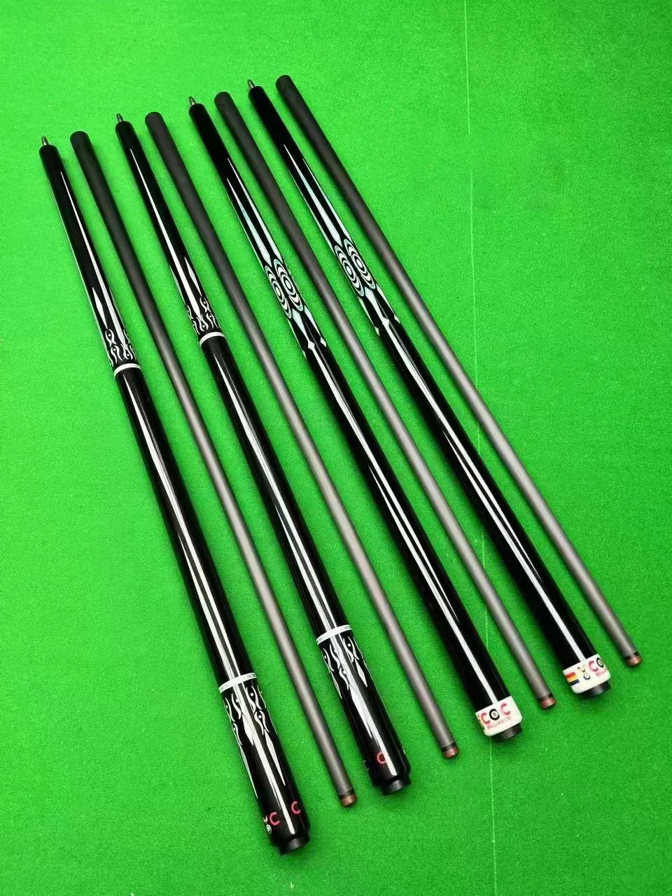 Maple pool club head Sales of excellent billiard cues made of various materials and high-quality patterned cue stick