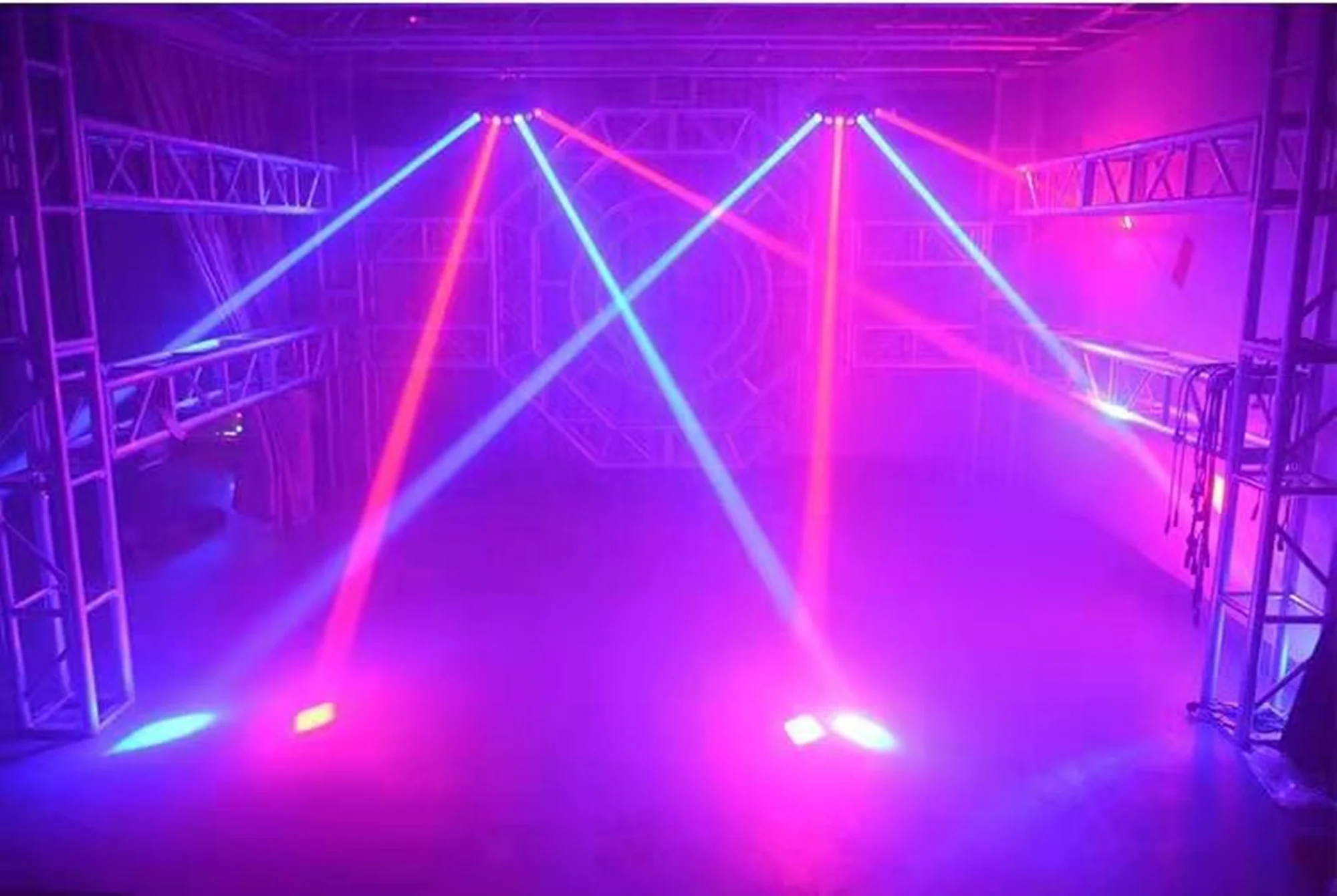 Disco 8-eye Beam Stage Light RGBW Fan-shaped DMX Strobe Dj bar LED Scanning Beam Effect Light