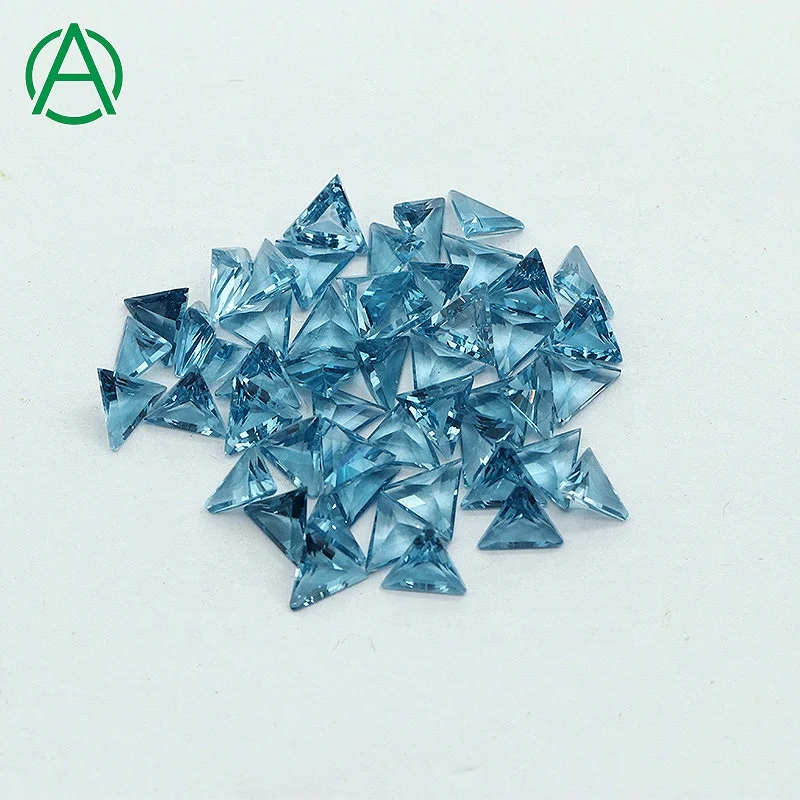 ArthurGem Wholesale High Quality Natural London Blue Topaz Trillion Cut, Blue Topaz Loose Gemstone for Jewelry Making