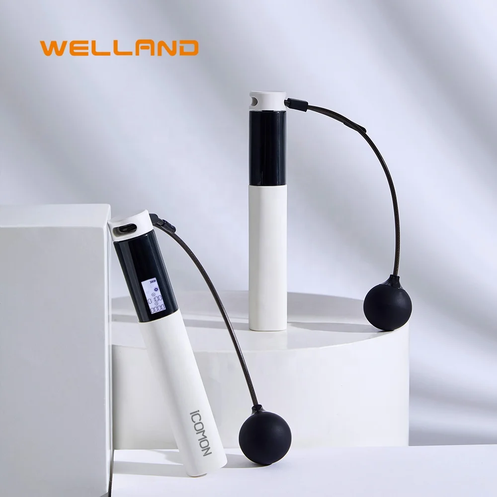 Healthy Exercise  Accurate Record Color ODM Smart Connected Silicone Electronic Jump Skipping Rope