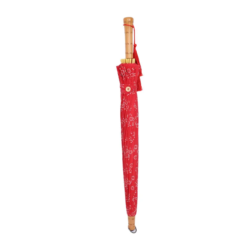 Supplier Factory Customization Custom Chinese China white paper red umbrella style decoration DIY blank bamboo umbrella