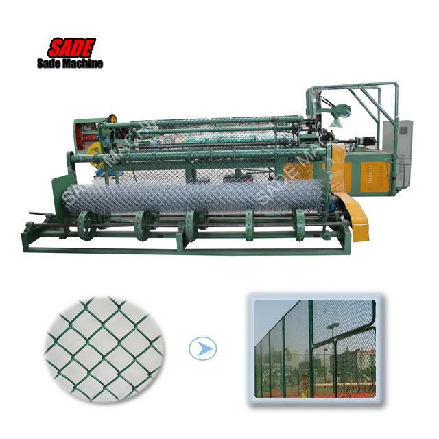 SADE machine  full automatic chain-link-fence-machine-price in rupees single feeding chain link fence machine
