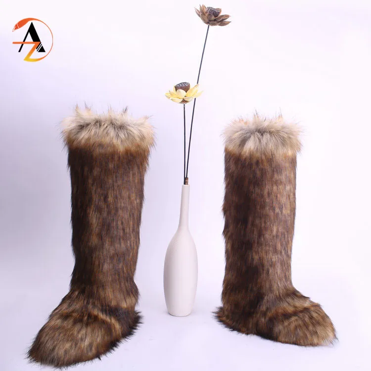 2020 роскошные меховые сапоги до бедра с меховым покрытием, высокие женские сапоги с оголовьем для снега