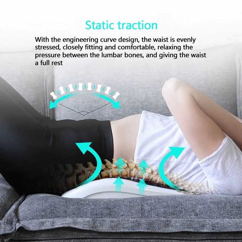 YICOLY TENS waist Lumbar vertebrae traction corrector infrared magnetic back pain massage machine shiatsu electric back massager