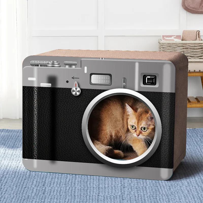 Little Guy Cat Creative Scratch Toy Scratching Radio/Oven/TV Shape Cat Scratcher Cardboard Custom Pad