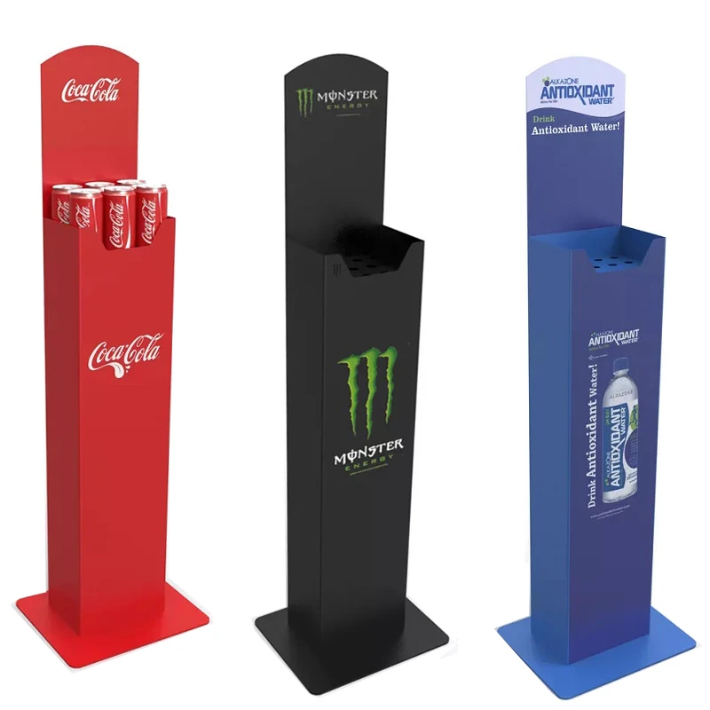 500ml Beer Cans Auto Lift Display Stand Drinks Automatic Lifting Display Shelf Beer Automatic Rising-lowering Display Rack