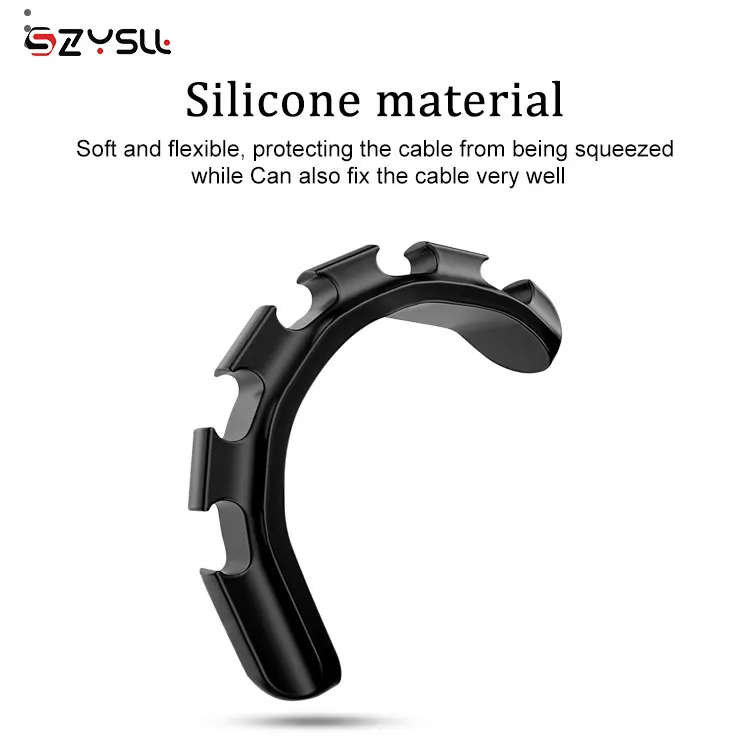 Auto Flexible Silicone Cable Holder Usb Cable Organizer Manager