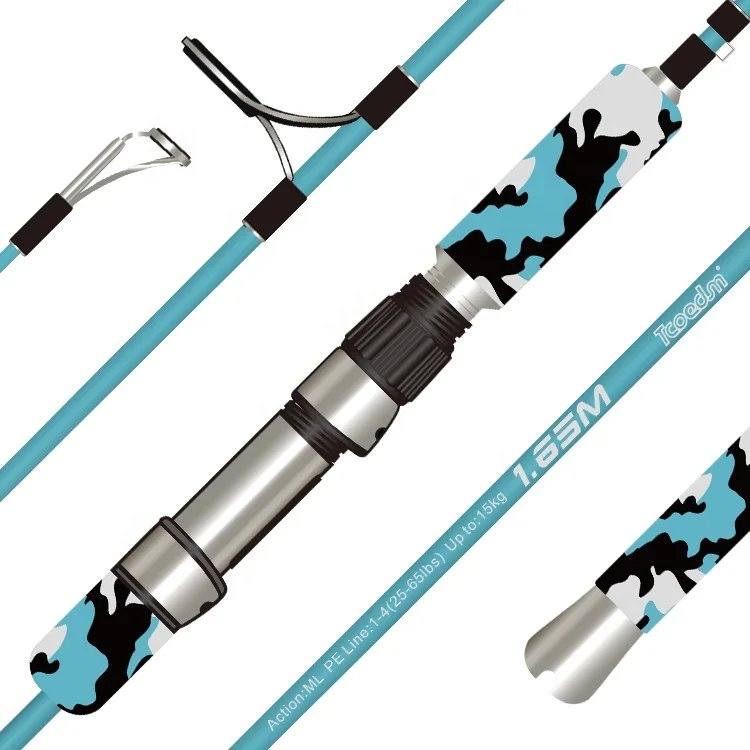 Tcoedm FUJI Guide Reel Seat Metal Butt 168cm Boat Jigging ML M MH Heavy Fast Tip Jigging Troll Fishing Rod