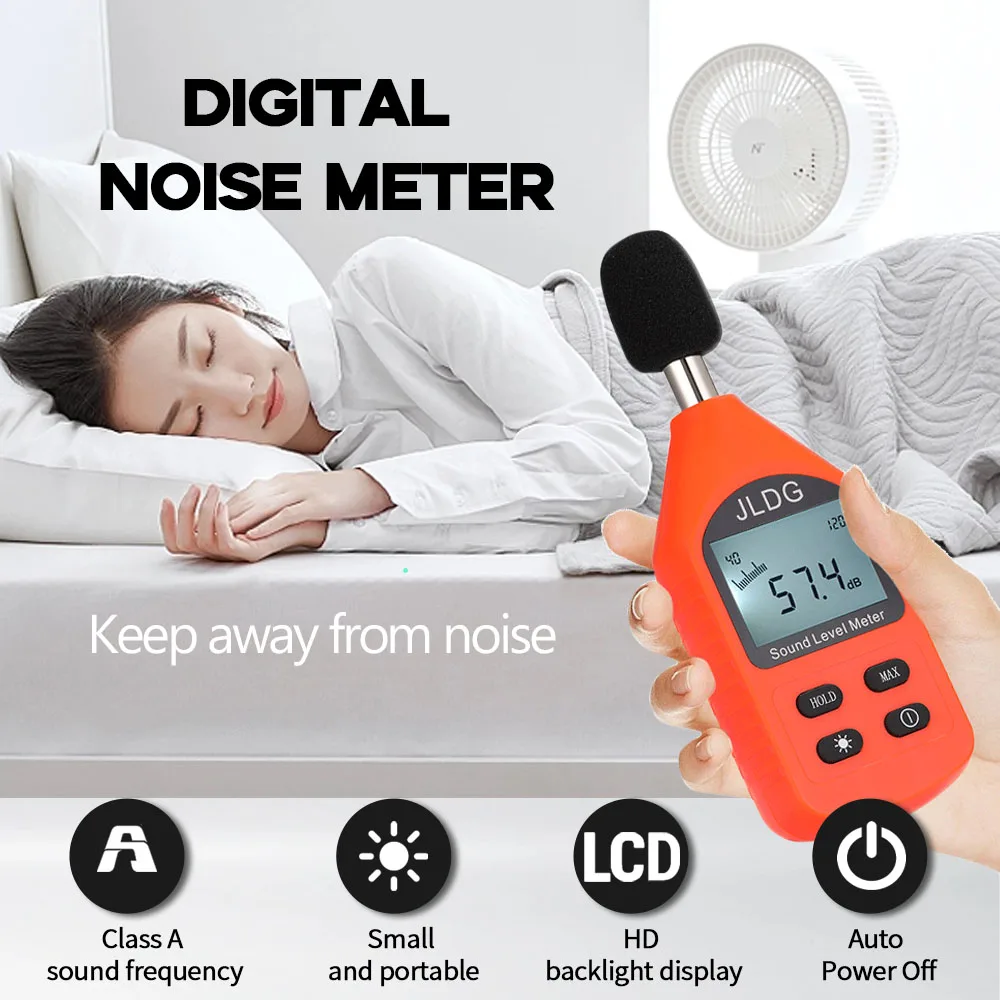 Handheld high-precision Noise meter decibel detector household noise detector