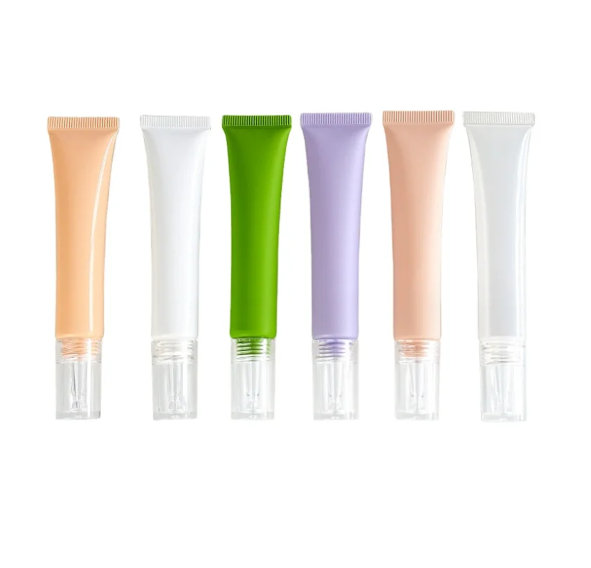 Гуанчжоу, Косметическая Мягкая трубка для губ с логотипом по индивидуальному заказу, низкий минимальный объем 300 мл, пластиковая трубка для сжимания 10 15 20 мл