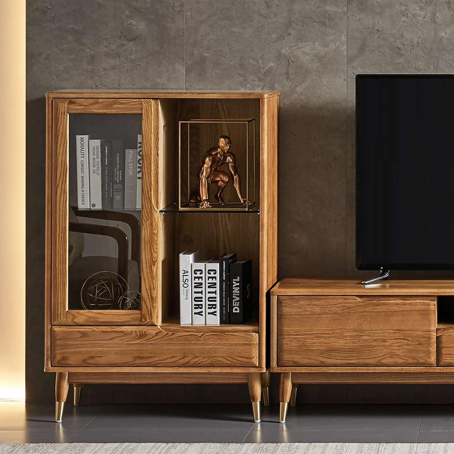 Customizable Wooden Drawer Cabinets Storage Wood Living Room Bedroom Modern Cabinet
