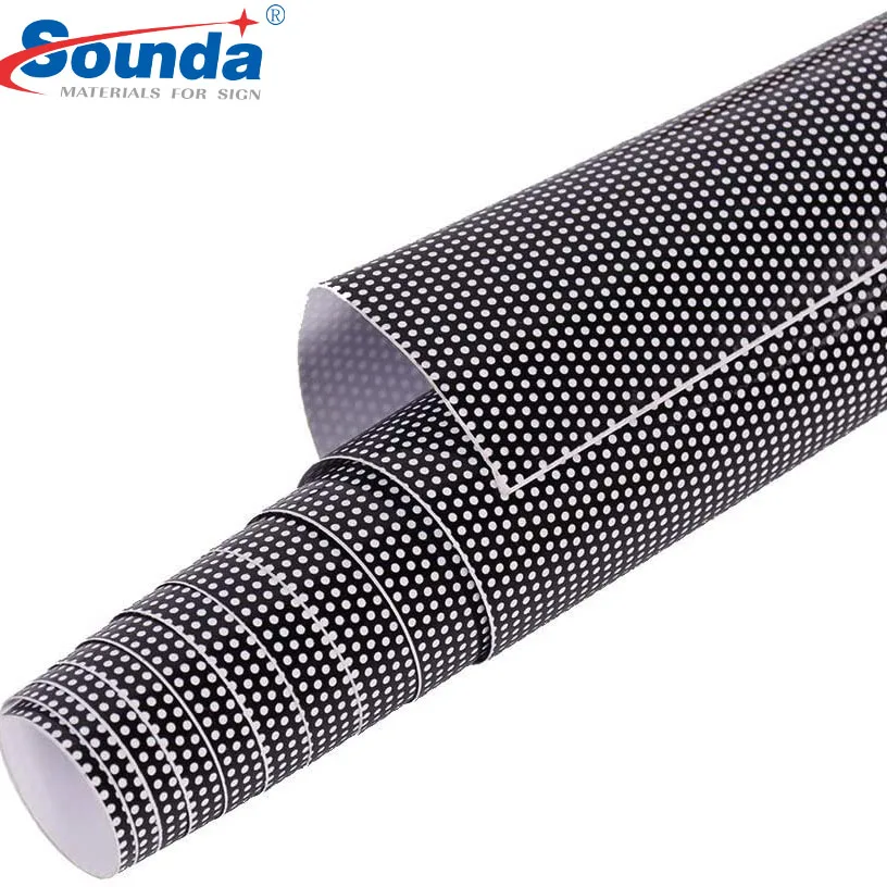 China factory self adhesive one way vision vinyl window film /inkjet printing media /car sticker