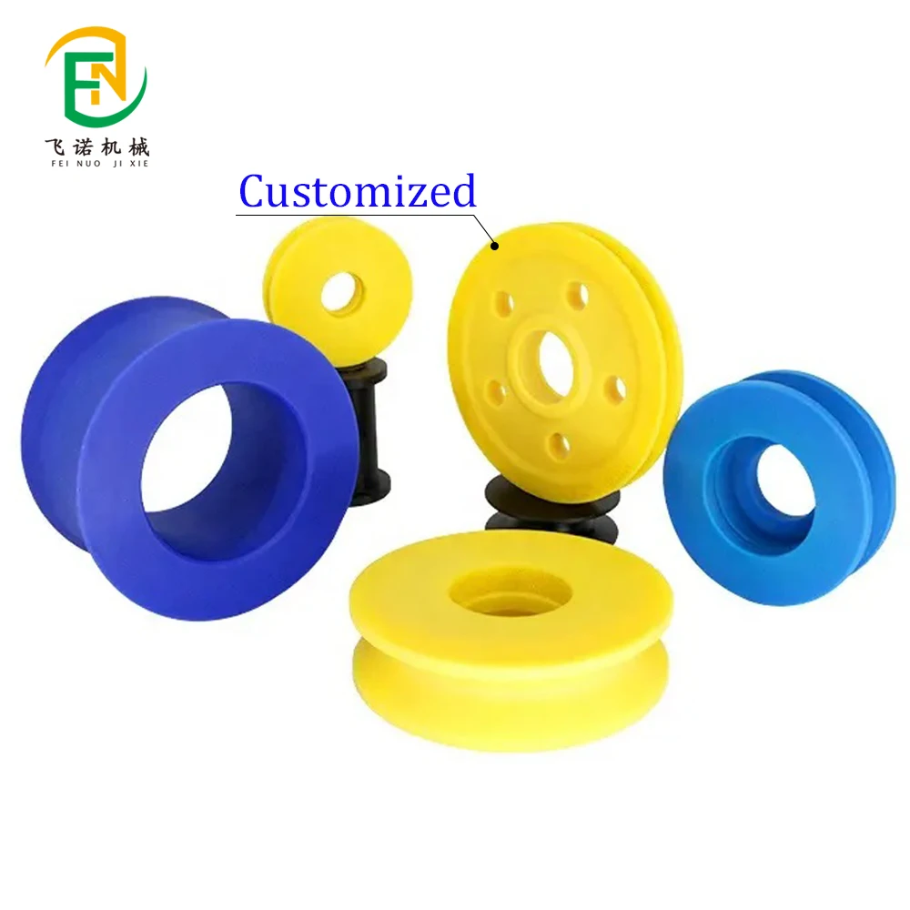 Customize different specifications  colors bearings  block wire rope colorful plastic  nylon pulleys
