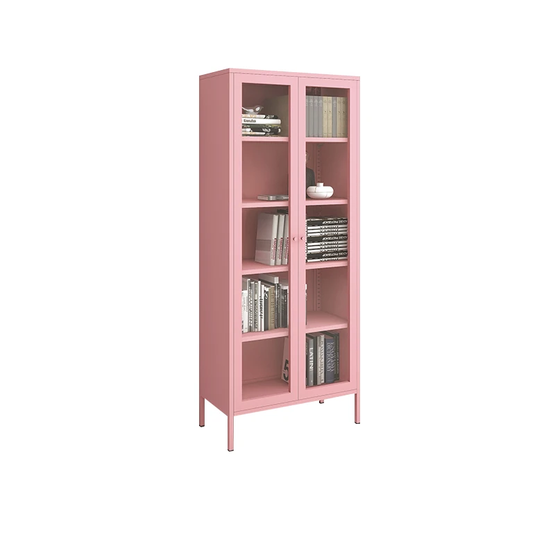 Double Glass Door Locker Display Glass Cabinet Modern Bedroom Cabinet Home Furniture