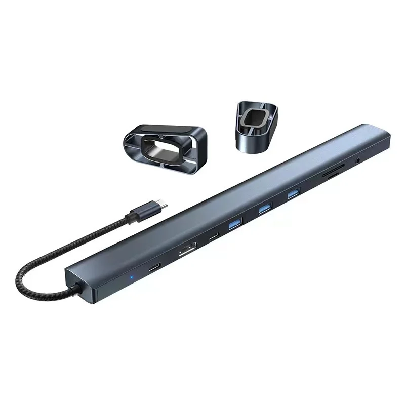 USB C Hub Multiport Adapter 10 in 1 Portable Dongle 4K PD 100W USB 3.0 Gigabit Ethernet Docking Station Laptop Stand