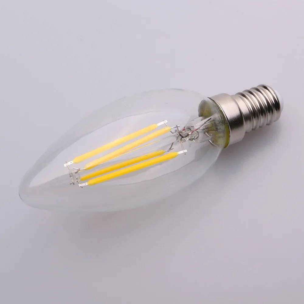 retro edison bulbs C35 4W 2700k 110V E12 Filament LED Candle 40W incande Cheap led bulbs incandescent edison bulb